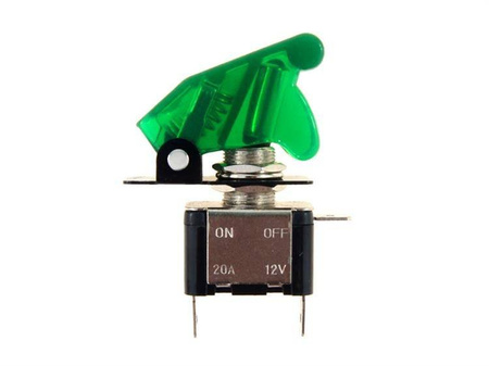 Przełącznik "Top Gun" 12V, max 20A, zielony