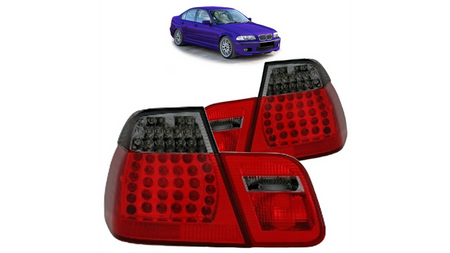 Zestaw Lamp Tylnych LED Red Smoke BMW 3 E46 przed liftem 1998-2001