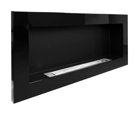 Biokominek wiszący 900x400 czarny połysk