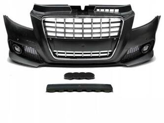 ZDERZAK AUDI A3 08-12 S8 STYLE CHROME BLACK PDC