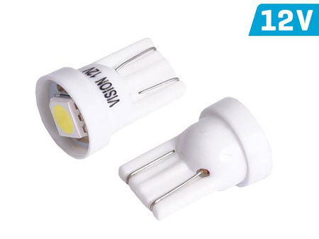 Żarówka VISION W5W (T10) 12V 1x 5050 SMD LED, biała, 1 szt.