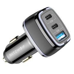 Ładowarka samochodowa BlitzWolf BW-BC4 115W 3-Port USB PD