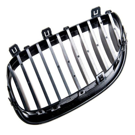 GRILL NERKI BMW E60 E61 03-10 SINGLE GLOSSY BLACK