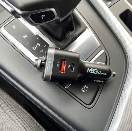 Transmiter FM Bluetooth 5.0 ładowarka QC 4.0 PD20W