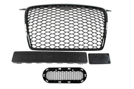 GRILL AUDI A3 8P RS-STYLE BRIGHT BLACK (05-09)