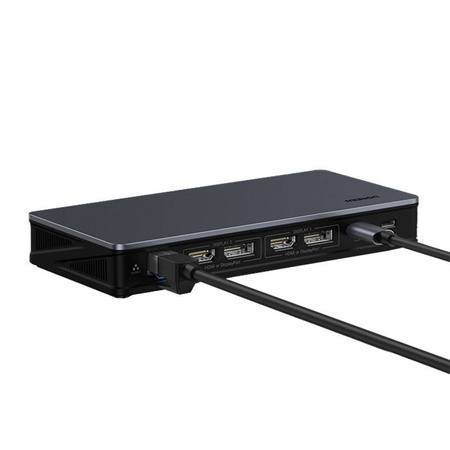 Adapter HUB UGREEN Revodok Pro CM615 USB-C do 2x USB-A, 2x USB-C, 2x HDMI, 2x DisplayPort, RJ45
