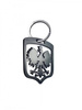 Brelok stalowy - Polska (czarny)