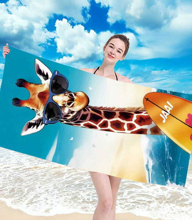 RĘCZNIK PLAŻOWY KĄPIELOWY 100 X 180 CM MIKROFIBRA DUŻY SZYBKOSCHNĄCY MIĘKKI KOLOROWY