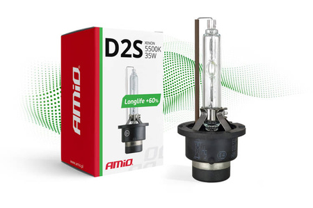 Żarówka ksenonowa żarnik xenon D2S 5500K AMiO LONG LIFE AMIO-01974