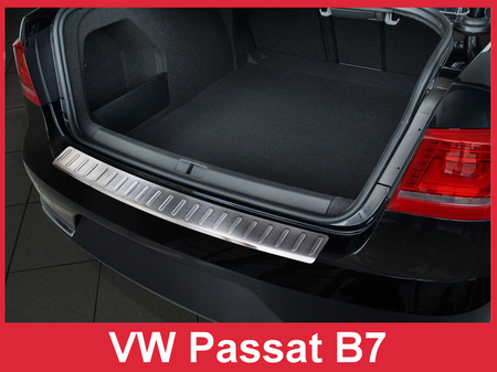 Nakładka na zderzak tylny do Volkswagen Passat B7 Sedan (Stal)