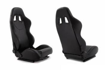 Fotel sportowy MONZA+ Skóra Black