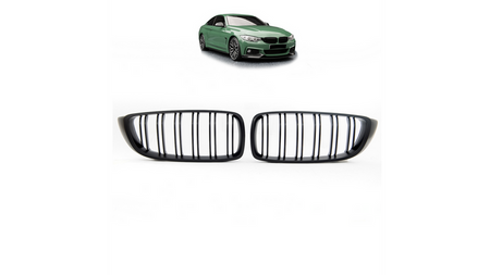 Grill sportowy pojedyncze żeberka Matt Black BMW 4 F32 F82 F33 F83 F36 Gran 2013-2021