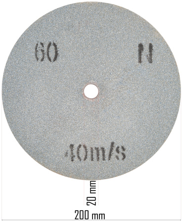 TARCZA SZLIFIERSKA KAMIEŃ 200x20x16mm PM-SS-1850M-KGR60