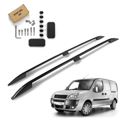 Relingi dachowe Fiat Doblo I 223 L2 | Maxi 2001-2010 Czarny LONG