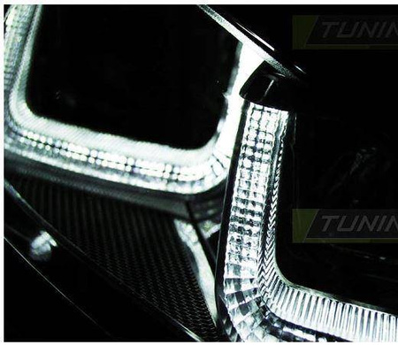 Lampy przednie Vw Golf VII 7 12-17 black led drl