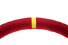 Kierownica Pro 350mm offset:80mm Zamsz Red
