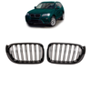 Grill sportowy podwójne żeberka Gloss Czarny BMW X3 F25 X4 F26 Facelift 2014-2018