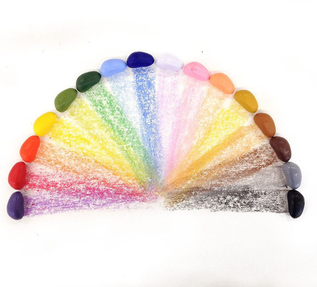 Kredki Crayon Rocks w bawełnianym woreczku - 32 kolory