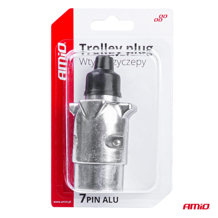 Wtyczka haka przyczepy przyczepki metalowa ALU AMIO-03218