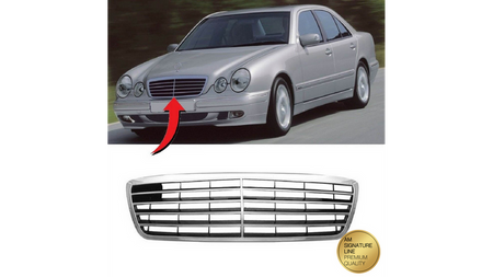 Grill Chrom MERCEDES E-Class W210 S210 Facelift 1999-2002