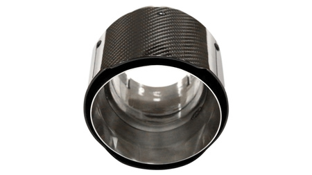 Końcówka tłumika 127mm wejście 63mm Carbon Gloss