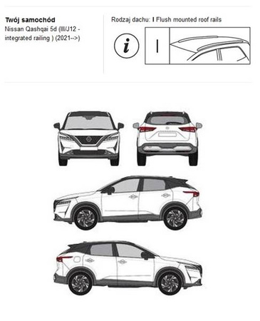 Bagażnik dachowy CRUZ AIRO FIX DARK Nissan Qashqai 2021