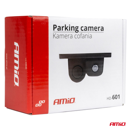 Kamera cofania z czujnikiem parkowania 2w1 720p 12V HD-601 AMIO-03540