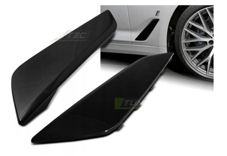 Listwy blotnika wloty Bmw G30 G31 17- black połysk