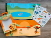 Zestaw naklejek z 2 planszami Apli Kids - Piraci