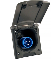 Gniazdo przyłączeniowe przyczepy kampera 230V 16A