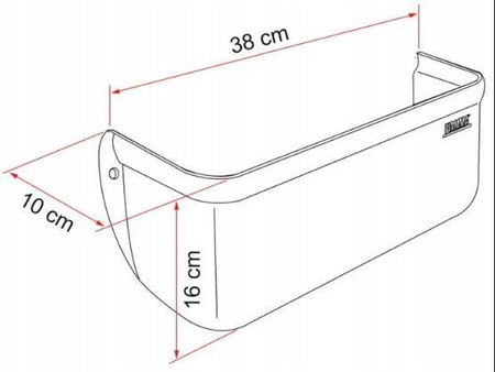 Półka uniwersalna kieszeń kampera Pocket XL Fiamma