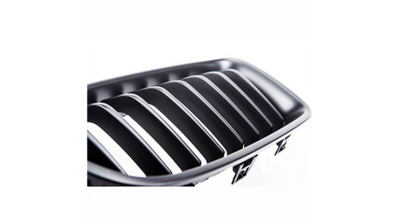 Grill sportowy pojedyncze żeberka Matt Black BMW 3 F30 F31 2011-2019
