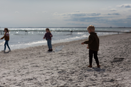 Siatka teleskopowa FOLLOW the duck - Błękitny