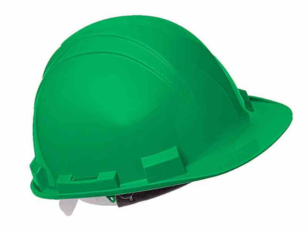 Kask ochronny HDPE, regulowany 53-63 cm, zielony