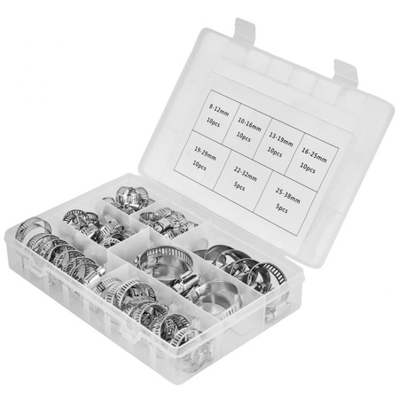 ZESTAW OPASEK ZACISKOWYCH ŚLIMAKOWYCH 60EL. KD10865