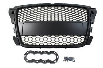 GRILL AUDI A3 8P RS-STYLE GLOSS BLACK (07-12)