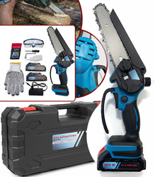 PIŁA AKUMULATOROWA PILARKA BEZPRZEWODOWA PRZENOŚNA RĘCZNA OGRODOWA DO CIĘCIA DREWNA KRZEWÓW GAŁĘZI