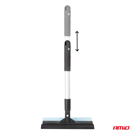 Myjka do szyb okien luster + ściągaczka do wody teleskopowa aluminiowa 35/48 cm AMIO-03853