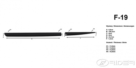 Hyundai i30I listwy boczne