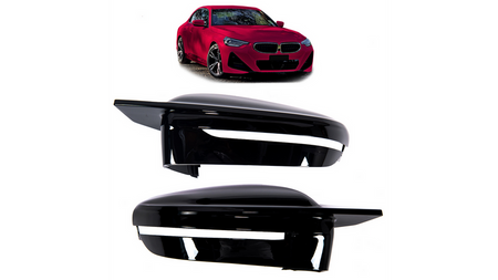 Zestaw osłon lusterek bocznych Gloss Black BMW 2 G42 3 G20 G21 4 G22 G23 G26 5 G30 G31 6 G32 7 G11 G12 8 G14 G15 G16 2022-obecnie