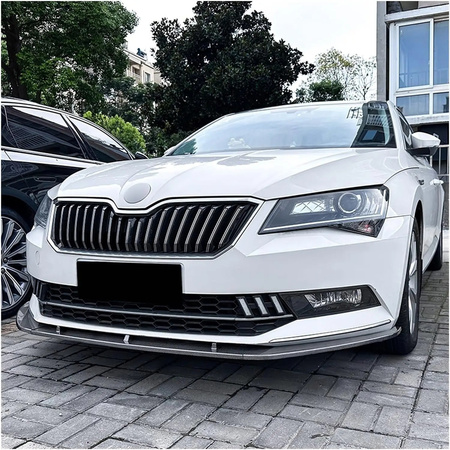 Spojler/ splitter przedniego zderzaka SKODA SUPERB MK3 carbon