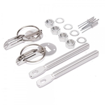 Zapinki maski aluminiowe Silver