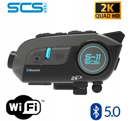 Interkom motocyklowy kamera 2K IMX335 SONY WIFI BT