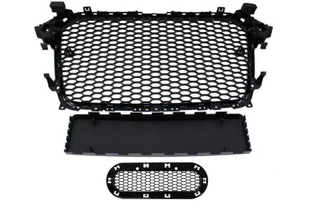 GRILL AUDI A4 B8 RS-STYLE CHROME-BLACK (12-15) PDC