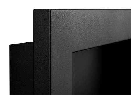 Biokominek 650x400 Slim Czarny z szybą