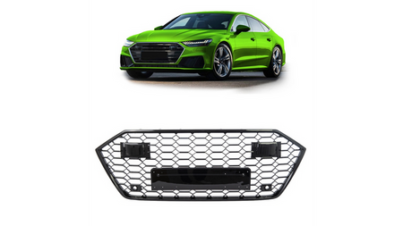Grill sportowy Gloss Black  AUDI A7 (4K) Sportback przed liftem 2019-obecnie