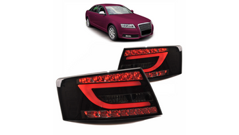 Zestaw Lamp Tylnych LED Black Smoke AUDI A6 C6 przed liftem 2004-2008