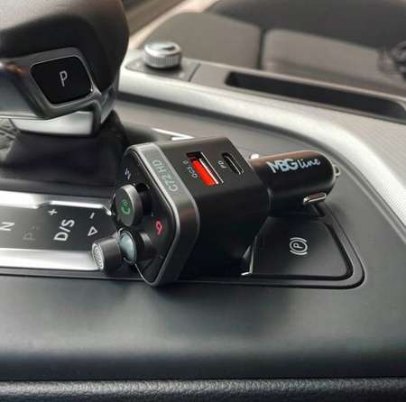 Transmiter FM Bluetooth 5.0 ładowarka QC 4.0 PD20W