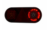 Lampa zespolona tylna z trójkątem odblask. HOR 105, STELLA, diodowa 12/24 V, lewa (6-funkcyjna, przewód okrągły 6x0,5 mm2, długość 2 m)