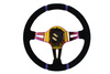 Kierownica SLIDE 350mm offset:80mm Zamsz NeoChrome